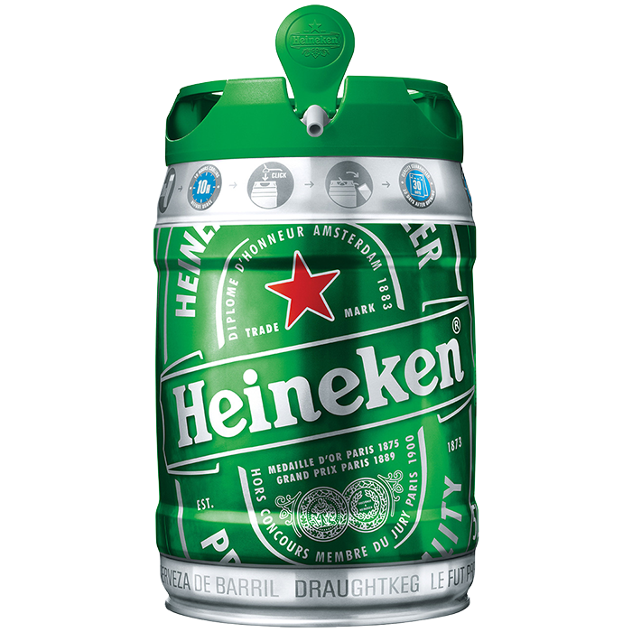 Cerveza Heineken Barril (Caja 2x5 L)