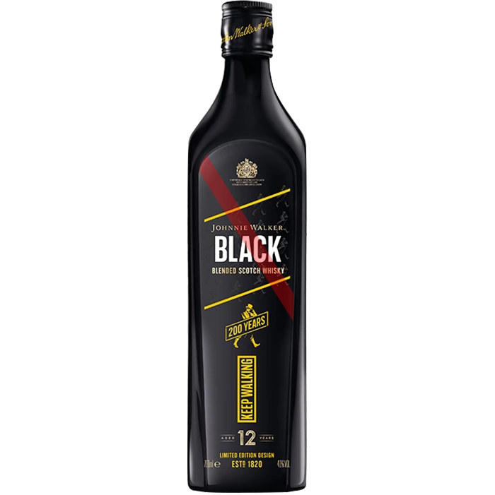 Whisky Johnnie Walker Black Label 200 Years (Caja 12x750ml)