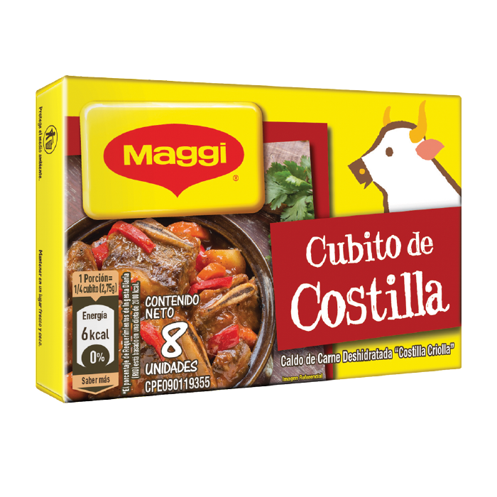 MAGGI® Cubito Costilla Criolla 8 Unidades (Caja 48x88g)