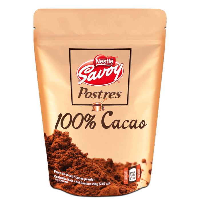 SAVOY® Postres Cacao en Polvo (Caja 8x200g)