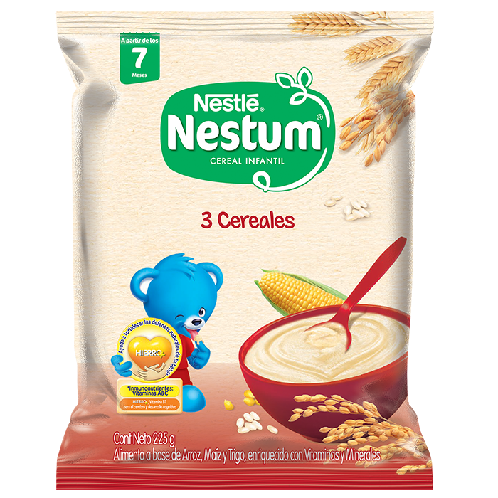 NESTUM® Alimento Infantil Prebio 1 Hierro 3 Cereales (Bulto 24x225g)