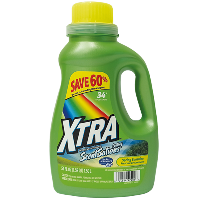 Detergente Xtra Líquido Frescura de Amanecer (Caja 8x1.50 L)
