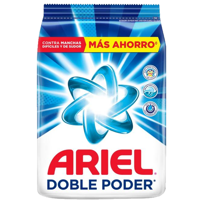 Detergente Ariel Doble Poder (Bulto 3x4.2kg)