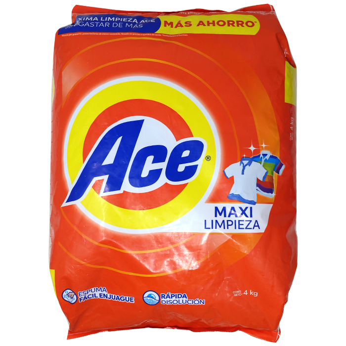 Detergente Ace Regular (Bulto 4x4kg)