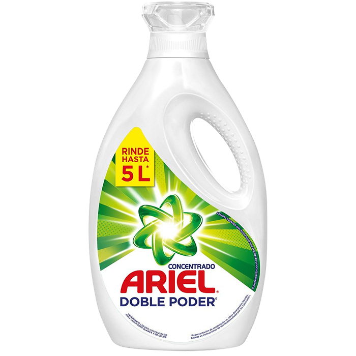 Detergente Líquido Ariel Doble Poder (Caja 6x2 L)